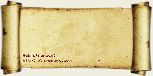 Janko Rosić vizit kartica